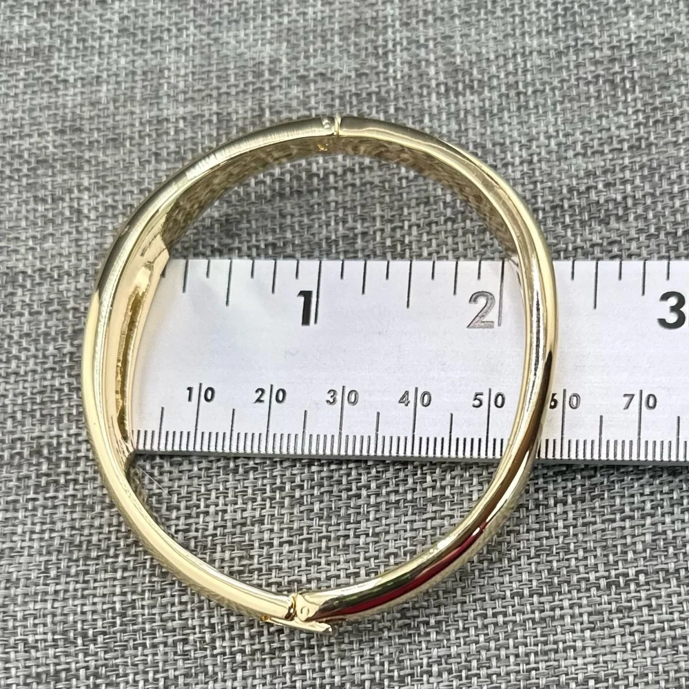 NWT Pilgrim Jewelry Free Recycled Cut-Out Gold Plated Bangle Bracelet
